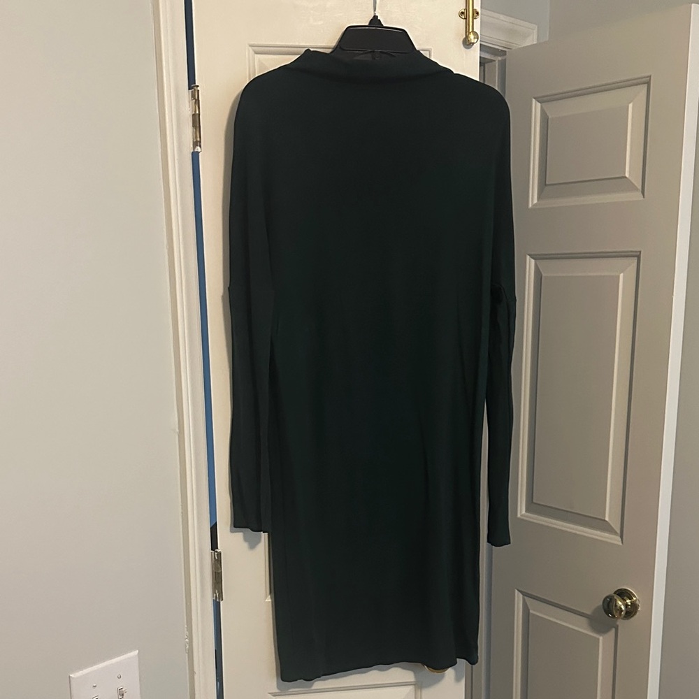 Theory green Long-Sleeve Midi Dress